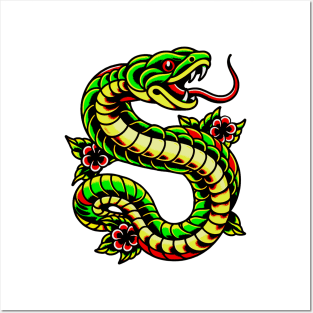 Snake Tattoo Posters and Art